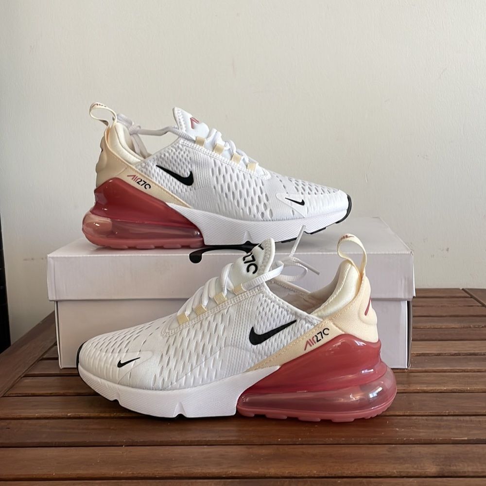 Nike Air Max 270 White Pale Ivory US Women Size 6.5/UK 4/EU 37.5(AH6789-123)